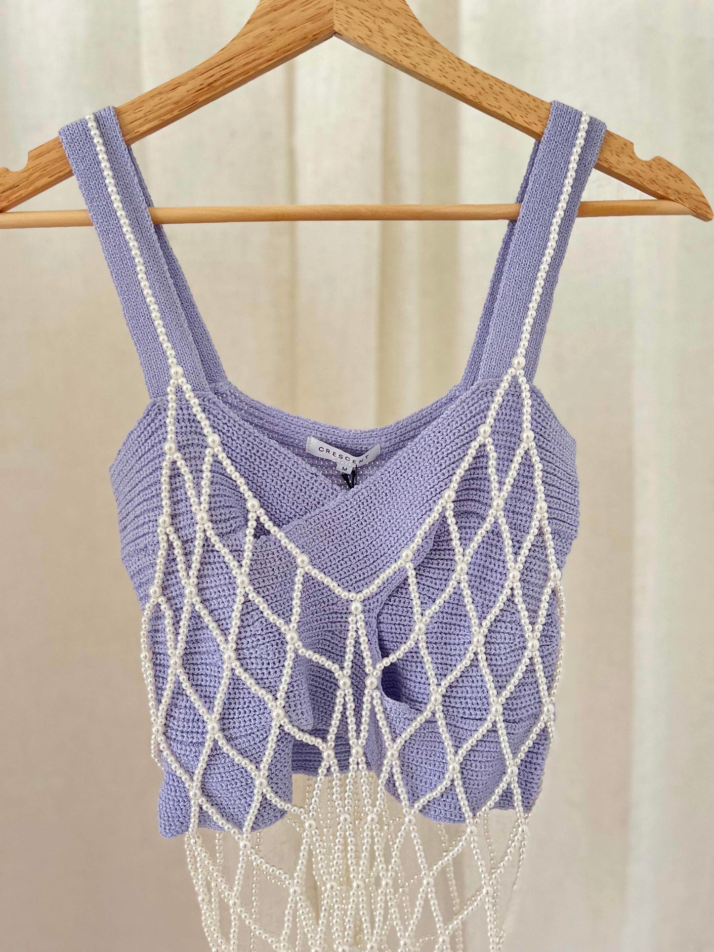 Katie Beachy Crop Top Lilac / The Bang Bang Shop