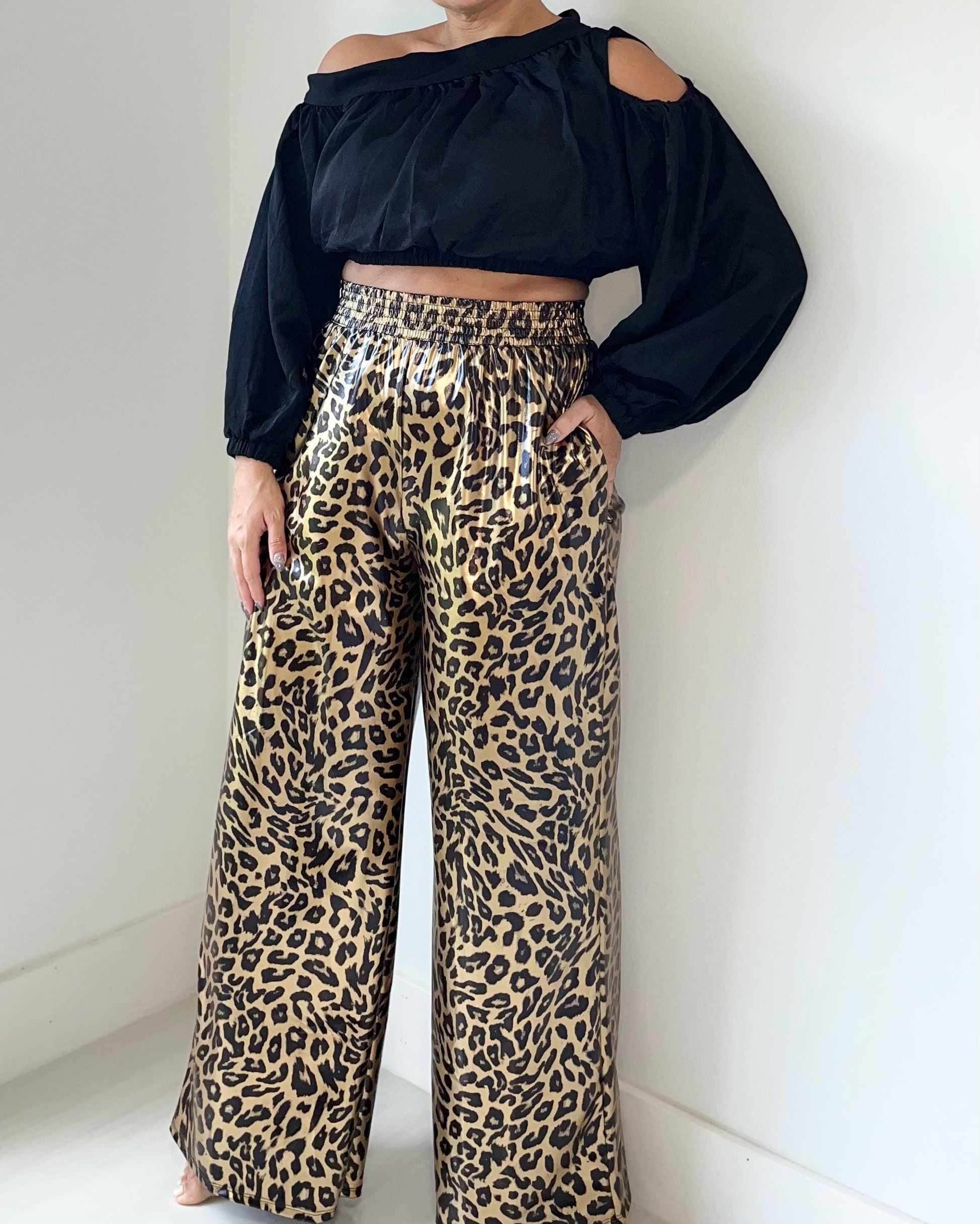 Metallic Leopard Pants / The Bang Bang Shop